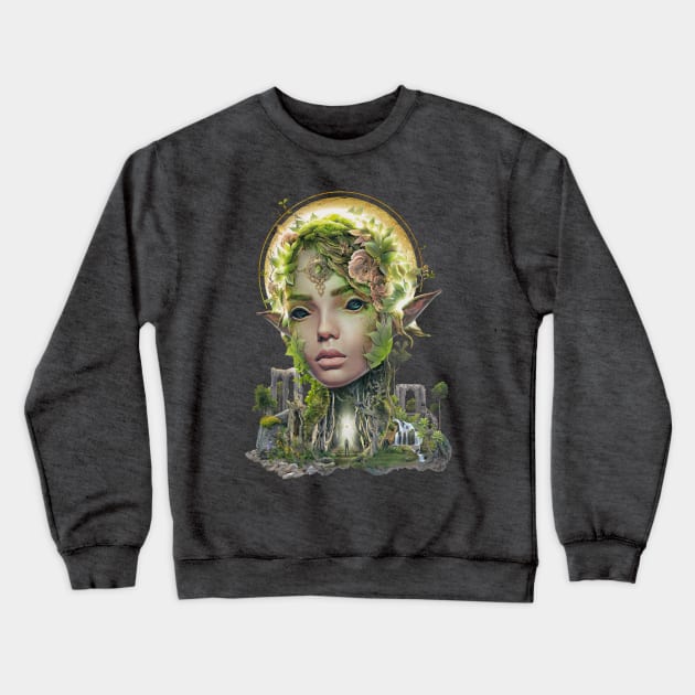 Summer Dryad Crewneck Sweatshirt by barrettbiggers